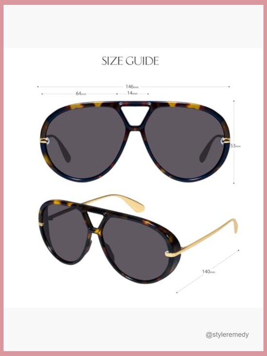 Oversized Aviator Sunglasses with UV400 Protection, Retro Style